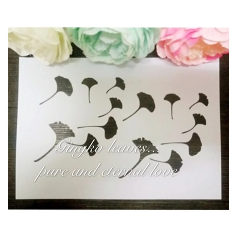 1 piece A5,Ginkgo Leaf Stencil,Ginkgo Leaf Template,Autum stencil for Spraying,Furniture painting,home decor
1 piece A5,Ginkgo Leaf Stencil,Ginkgo Leaf Template,Autum stencil for Spraying,Furniture painting,home decor