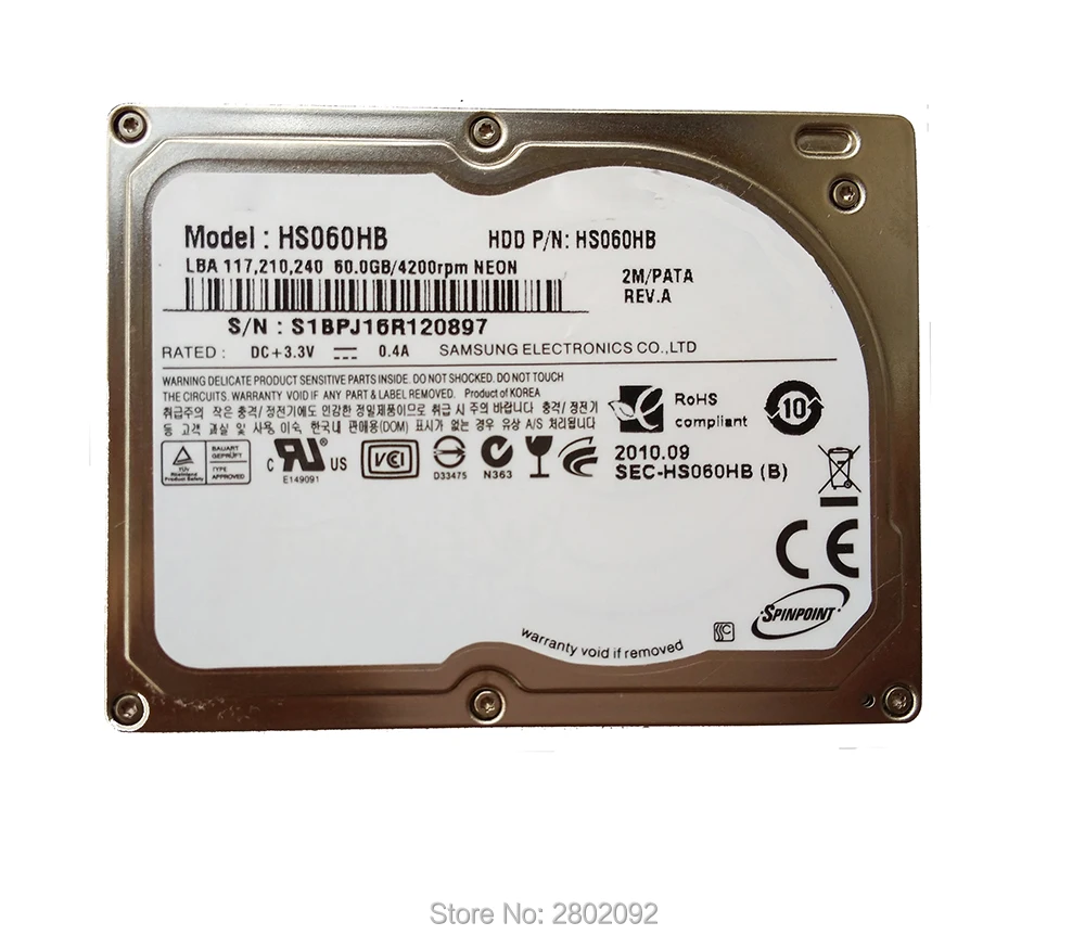 NEW 1.8" HDD CE/ZIF 60GB Hard Drive for HP MINI IPOD CLASSIC VIDEO replace HS04THB HS06THB MK8025GAL MK6028GAL HS082HB
NEW 1.8" HDD CE/ZIF 60GB Hard Drive for HP MINI IPOD CLASSIC VIDEO replace HS04THB HS06THB MK8025GAL MK6028GAL HS082HB