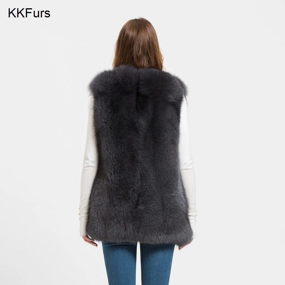 JKKFURS Full Pelt 2021 New Real Fox Fur Vest Women Winter Ladies Genuine Gilet Fashion Waistcoat Coat Wholesale S1713
JKKFURS Full Pelt 2021 New Real Fox Fur Vest Women Winter Ladies Genuine Gilet Fashion Waistcoat Coat Wholesale S1713