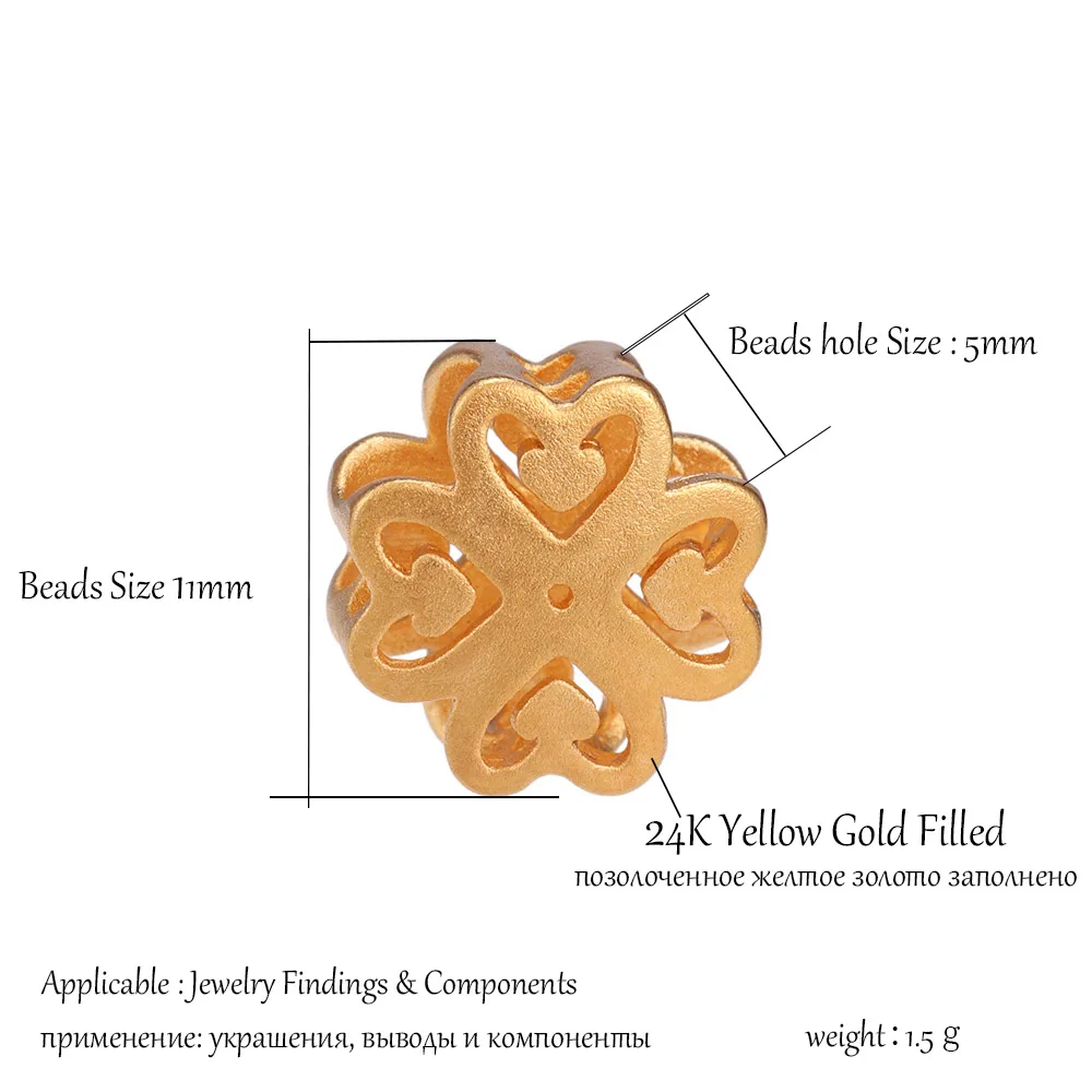 24K Yellow Filled Gold Hollow Heart Shape Spacer Beads Bead Fit Charm Bracelet Bangle Loose DIY For Jewelry Making Accessories
24K Yellow Filled Gold Hollow Heart Shape Spacer Beads Bead Fit Charm Bracelet Bangle Loose DIY For Jewelry Making Accessories