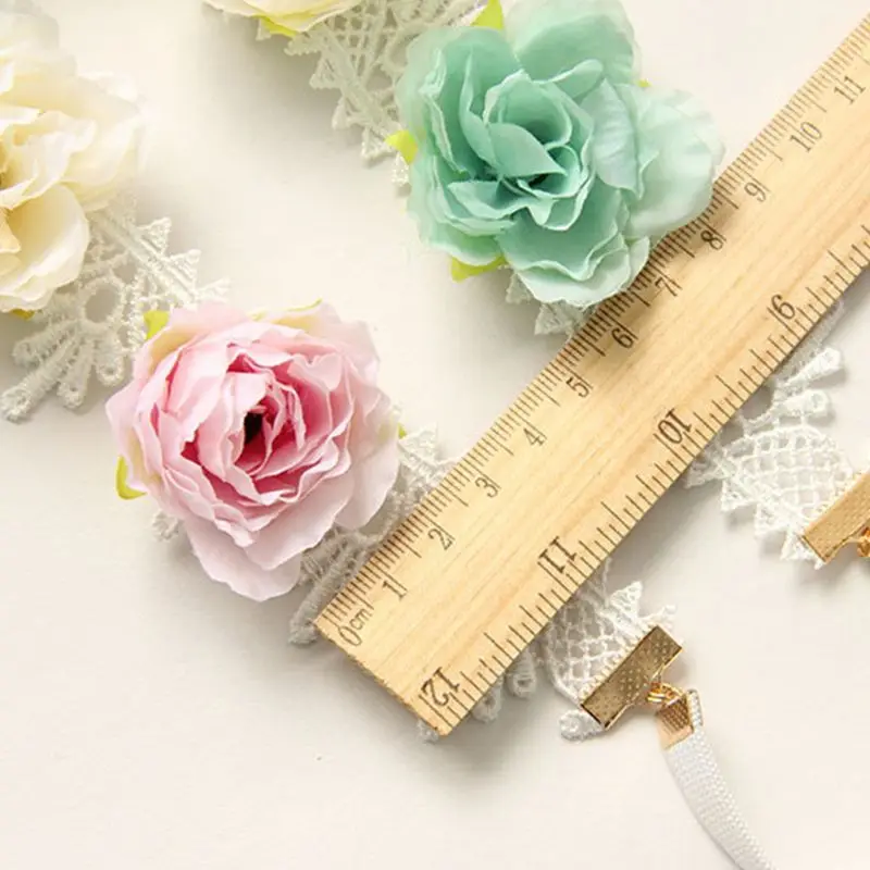 Womens Bridal Vintage Crochet Lace Headband Crown Candy Color Flower Wreath Chain Elastic Rubber Band Wedding Styling Headwear
Womens Bridal Vintage Crochet Lace Headband Crown Candy Color Flower Wreath Chain Elastic Rubber Band Wedding Styling Headwear