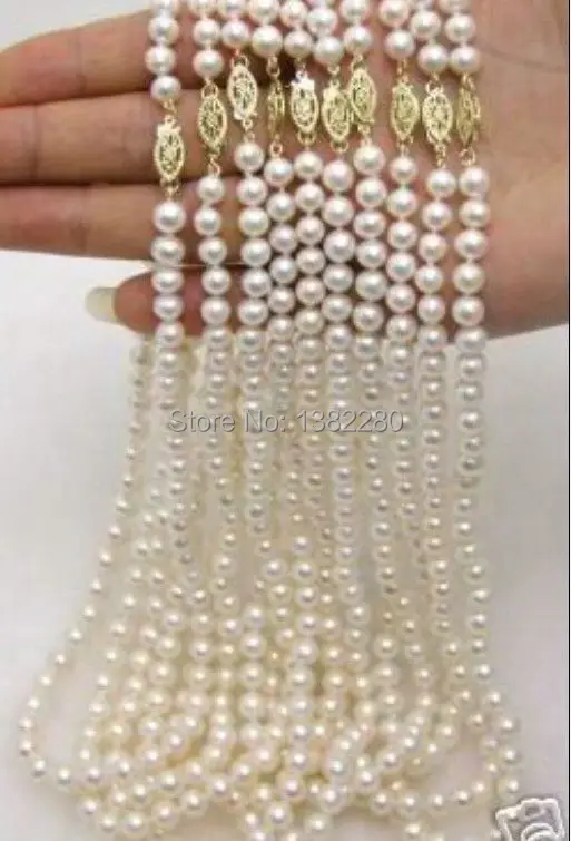 Wholesale 10strip 7-8mm White Pearl Necklace Chain Fish Shape Buttons 18inch DIY Handmade Women Fashion Jewelry Making Design
Wholesale 10strip 7-8mm White Pearl Necklace Chain Fish Shape Buttons 18inch DIY Handmade Women Fashion Jewelry Making Design
