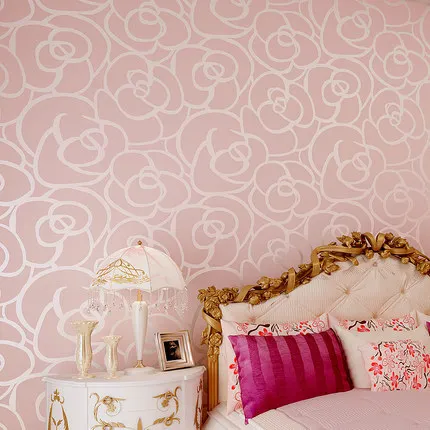 Wholesale non-woven fabric flocking wallpaper wallpaper bedroom TV backdrop wallpaper roses
Wholesale non-woven fabric flocking wallpaper wallpaper bedroom TV backdrop wallpaper roses