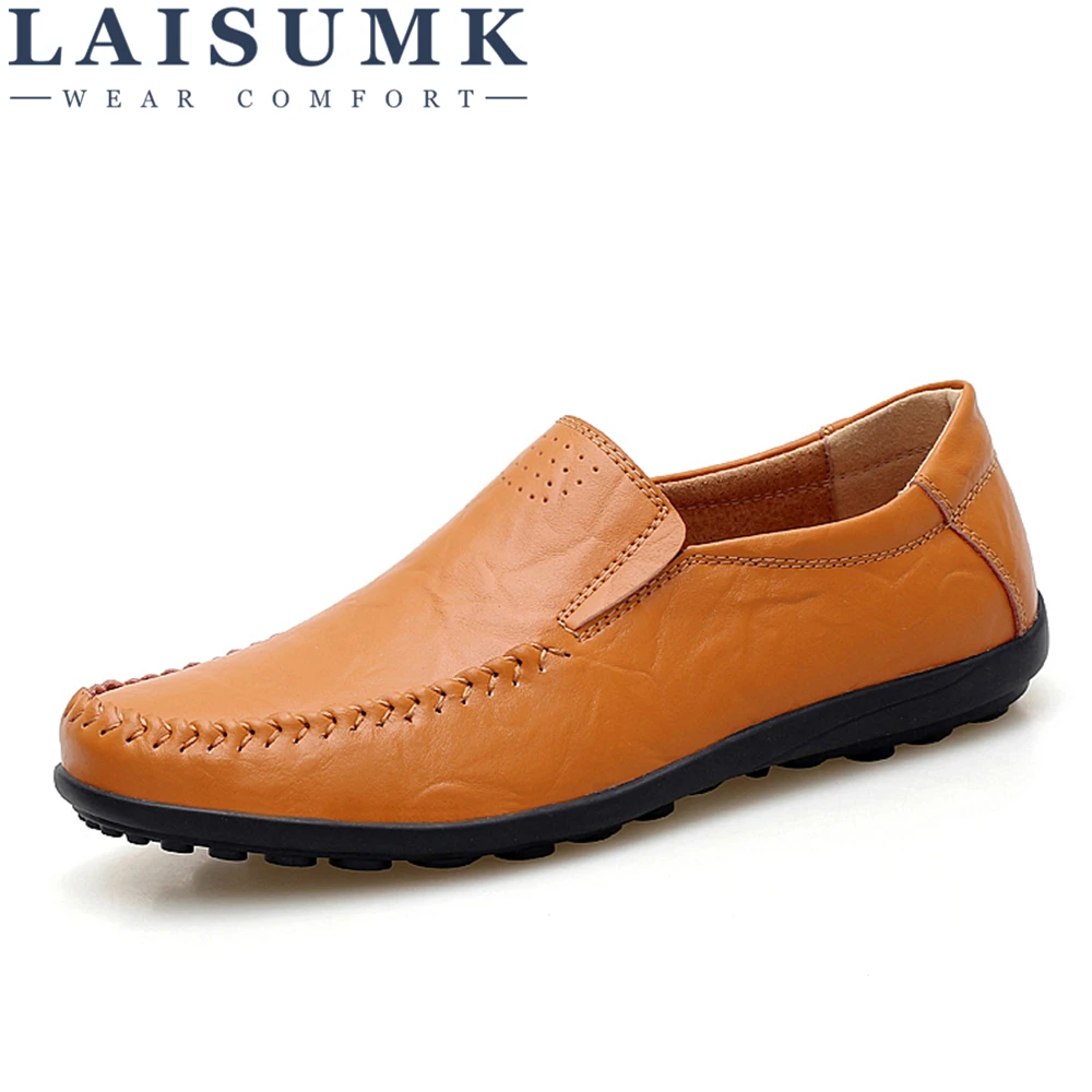 LAISUMK Men Casual Shoes Leather High Quality Men Shoes Comfortable Wild Summer Zapatos Hombre
LAISUMK Men Casual Shoes Leather High Quality Men Shoes Comfortable Wild Summer Zapatos Hombre