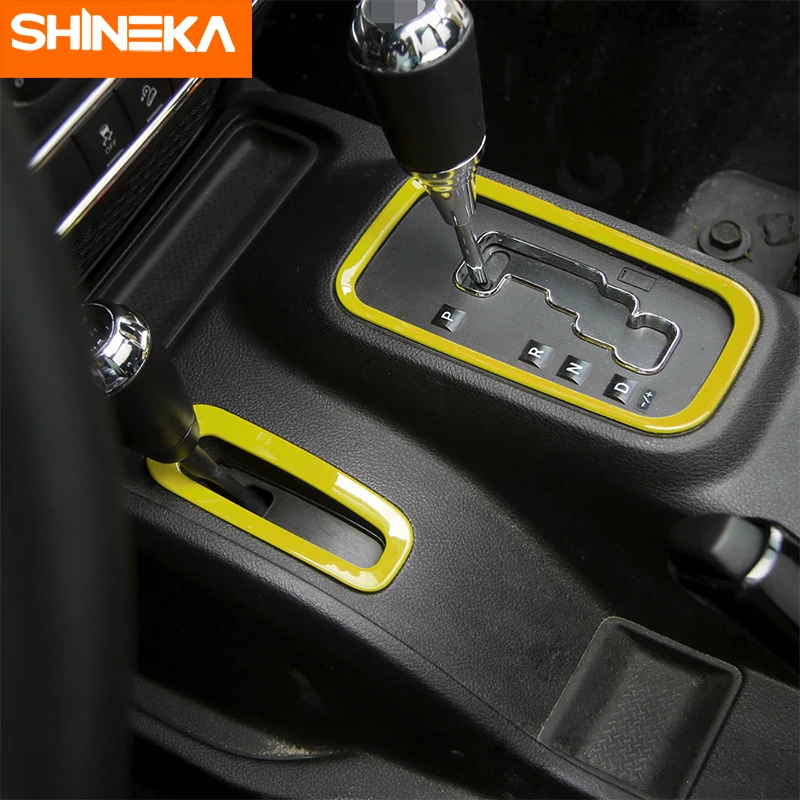 SHINEKA Interior Mouldings Gear Size Shift Knob Panel Decoration Trim Ring Cover Stickers For Jeep Wrangler JK 2011+ Accessories
SHINEKA Interior Mouldings Gear Size Shift Knob Panel Decoration Trim Ring Cover Stickers For Jeep Wrangler JK 2011+ Accessories