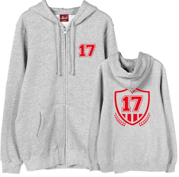 Seventeen concert going seventeen same printing zipper hoodie jacket for kpop fans autumn winter fleece sweatshirt
Seventeen concert going seventeen same printing zipper hoodie jacket for kpop fans autumn winter fleece sweatshirt
