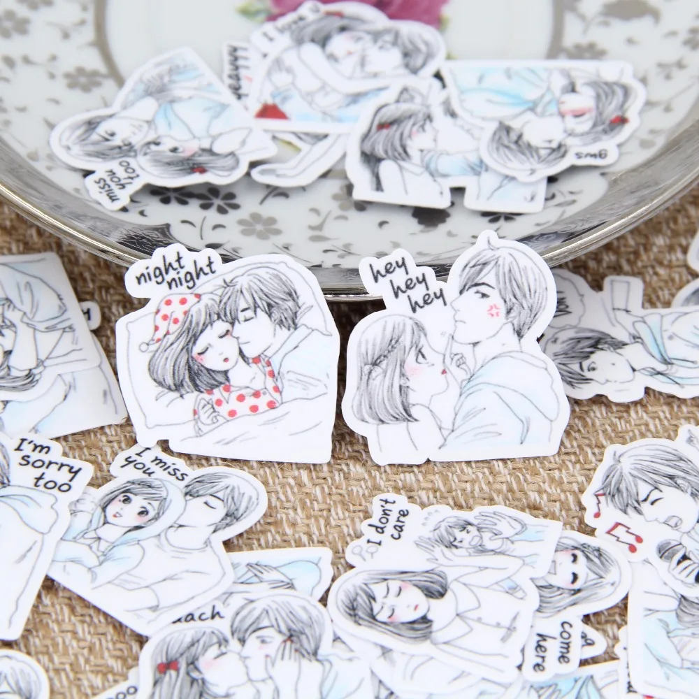40 pcs fresh little couple homemade stickers bill snowboarding luggage laptop motorcycle graffiti stickers accessories
40 pcs fresh little couple homemade stickers bill snowboarding luggage laptop motorcycle graffiti stickers accessories