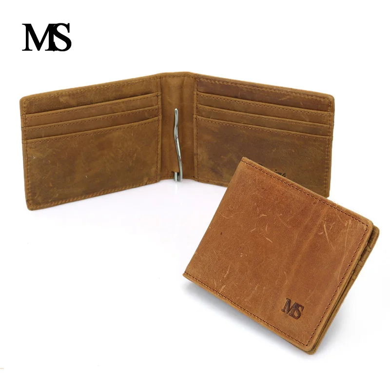 MS High Quality First Layer Leather Genuine Money Clips For Men Vintage Slim Design Credit Card Clip Wallet Men TW1601
MS High Quality First Layer Leather Genuine Money Clips For Men Vintage Slim Design Credit Card Clip Wallet Men TW1601