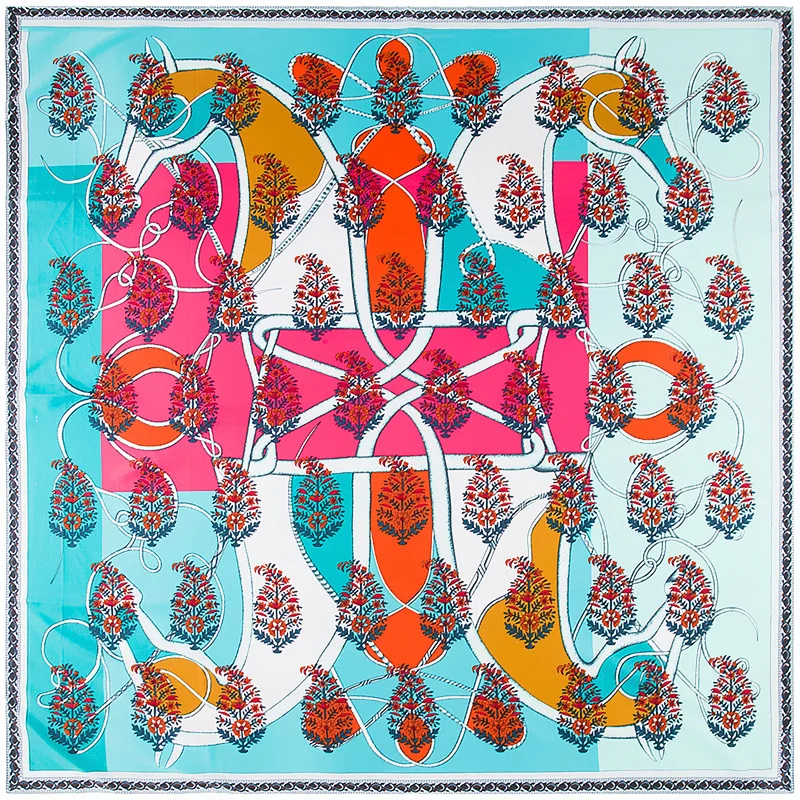 New Twill Silk Women Scarf 130*130 cm Euro Design Letter Leopard Chain Flower Print Square Scarves High Quality Gift Silk Shawl
New Twill Silk Women Scarf 130*130 cm Euro Design Letter Leopard Chain Flower Print Square Scarves High Quality Gift Silk Shawl
