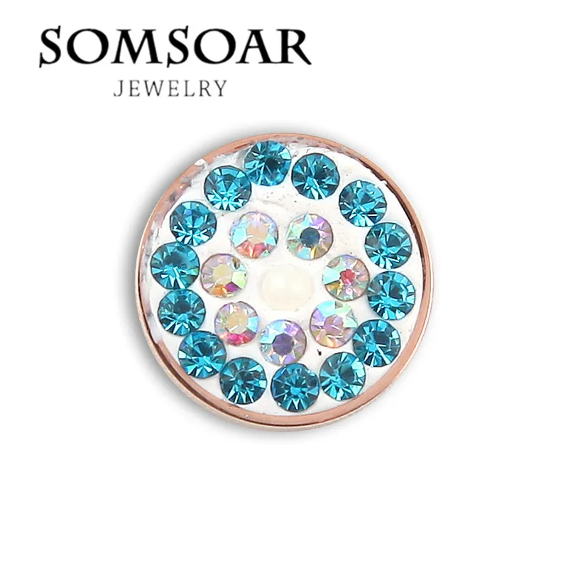 Somsoar Jewelry Blue and Clear Crystal Interchangeable Magnet Coin 12mm Extra Small fit Cambio Bracelet Necklace 10pcs/lot
Somsoar Jewelry Blue and Clear Crystal Interchangeable Magnet Coin 12mm Extra Small fit Cambio Bracelet Necklace 10pcs/lot