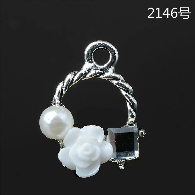50pcs pearl floating Flower Charms Alloy Pendant fit for necklaces bracelets DIY Female Fashion Jewelry Accessories
50pcs pearl floating Flower Charms Alloy Pendant fit for necklaces bracelets DIY Female Fashion Jewelry Accessories