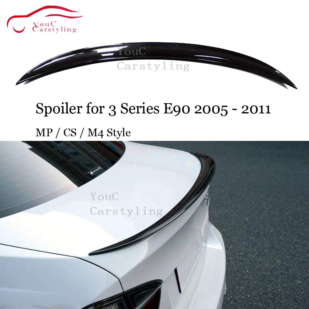 Задний спойлер из углеродного волокна M-performance / CS / M4 для BMW E90 Sedan 3 Series 2005 - 2011 320i 325i 330i 335i, губа багажника 
Задний спойлер из углеродного волокна M-performance / CS / M4 для BMW E90 Sedan 3 Series 2005 - 2011 320i 325i 330i 335i, губа багажника