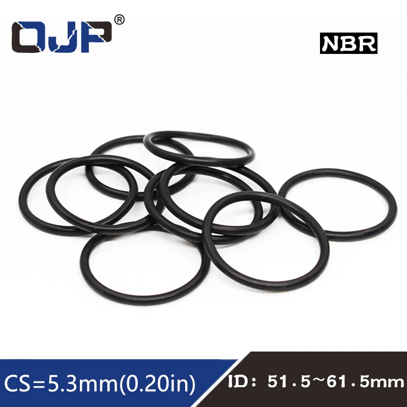 10PCS/lot Rubber Ring NBR Sealing O-Ring Nitrile CS5.3mm ID51.5/53/54.5/56/58/60/61.5mm Seal resistance Wear Gasket Washer
10PCS/lot Rubber Ring NBR Sealing O-Ring Nitrile CS5.3mm ID51.5/53/54.5/56/58/60/61.5mm Seal resistance Wear Gasket Washer