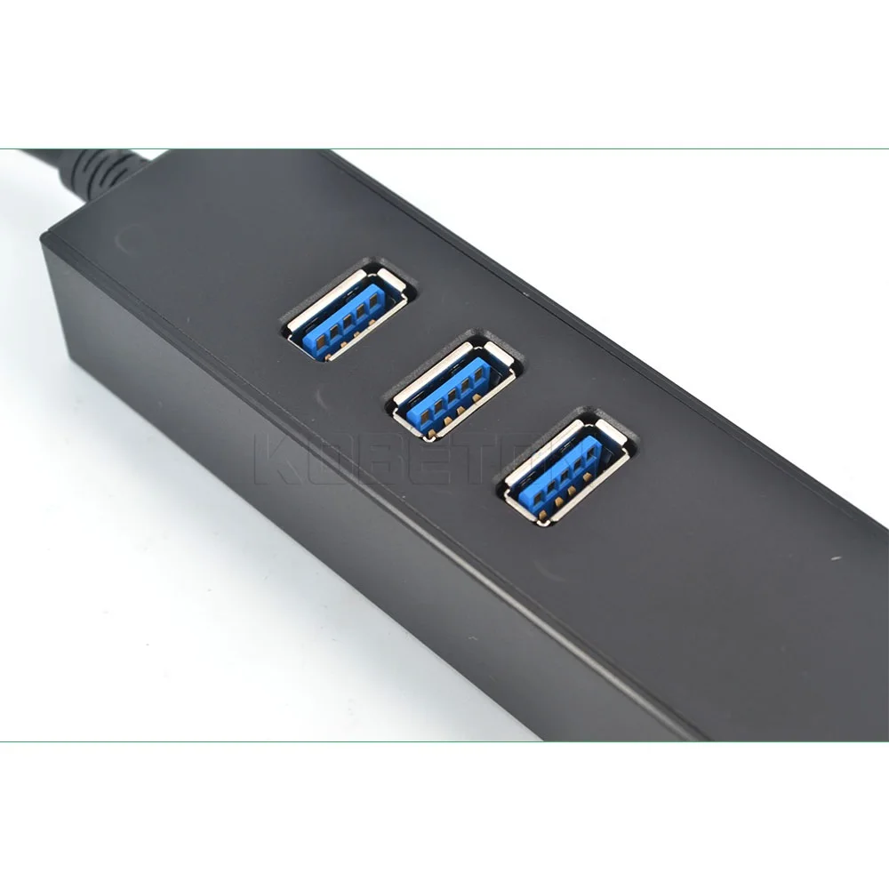 Kebidu высокое spped 3 Порты USB 0 концентратор 10/100/1000 Мбит/с на RJ45 Gigabit Ethernet LAN проводной