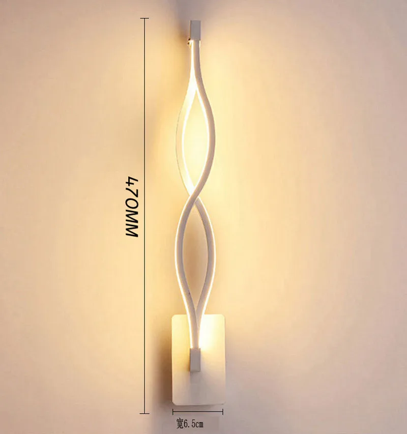 Simple Modern Acrylic Wall Lamp 16W/20W Billow Wall Lamp Wave Acrylic LED Wall Light Curve Wall Sconce Art Home Lighting Black
Simple Modern Acrylic Wall Lamp 16W/20W Billow Wall Lamp Wave Acrylic LED Wall Light Curve Wall Sconce Art Home Lighting Black