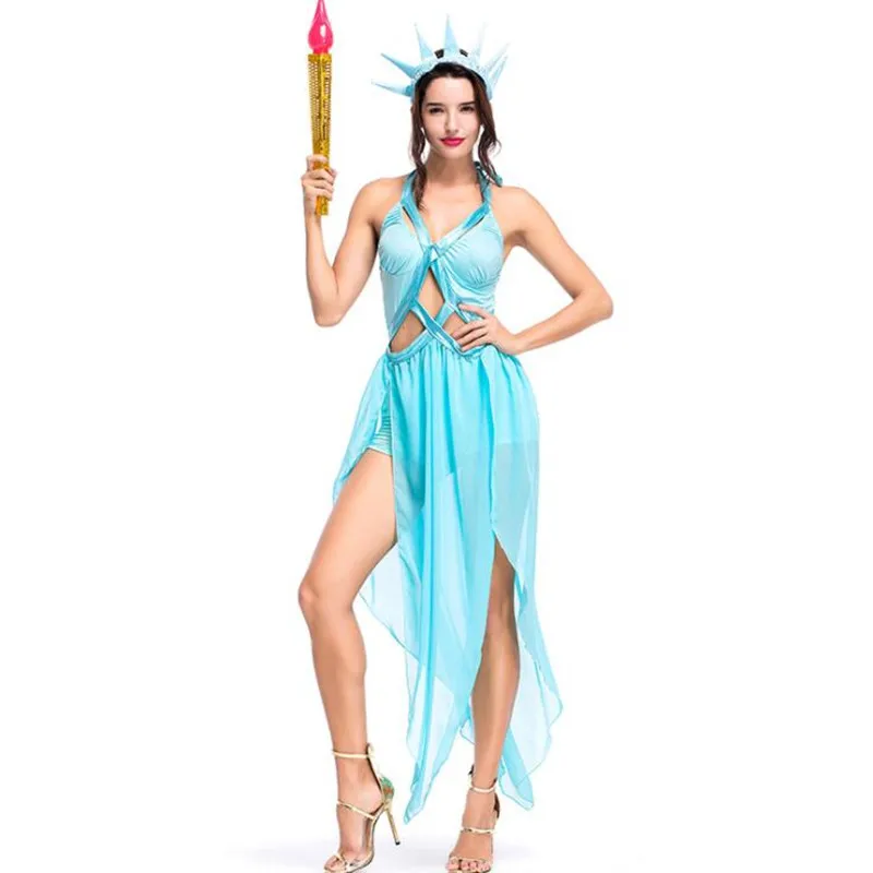 Women Lady Sexy Blue Goddess Female Greece Princess Cosplay Costumes Carnival Party Halloween Costume
Women Lady Sexy Blue Goddess Female Greece Princess Cosplay Costumes Carnival Party Halloween Costume
