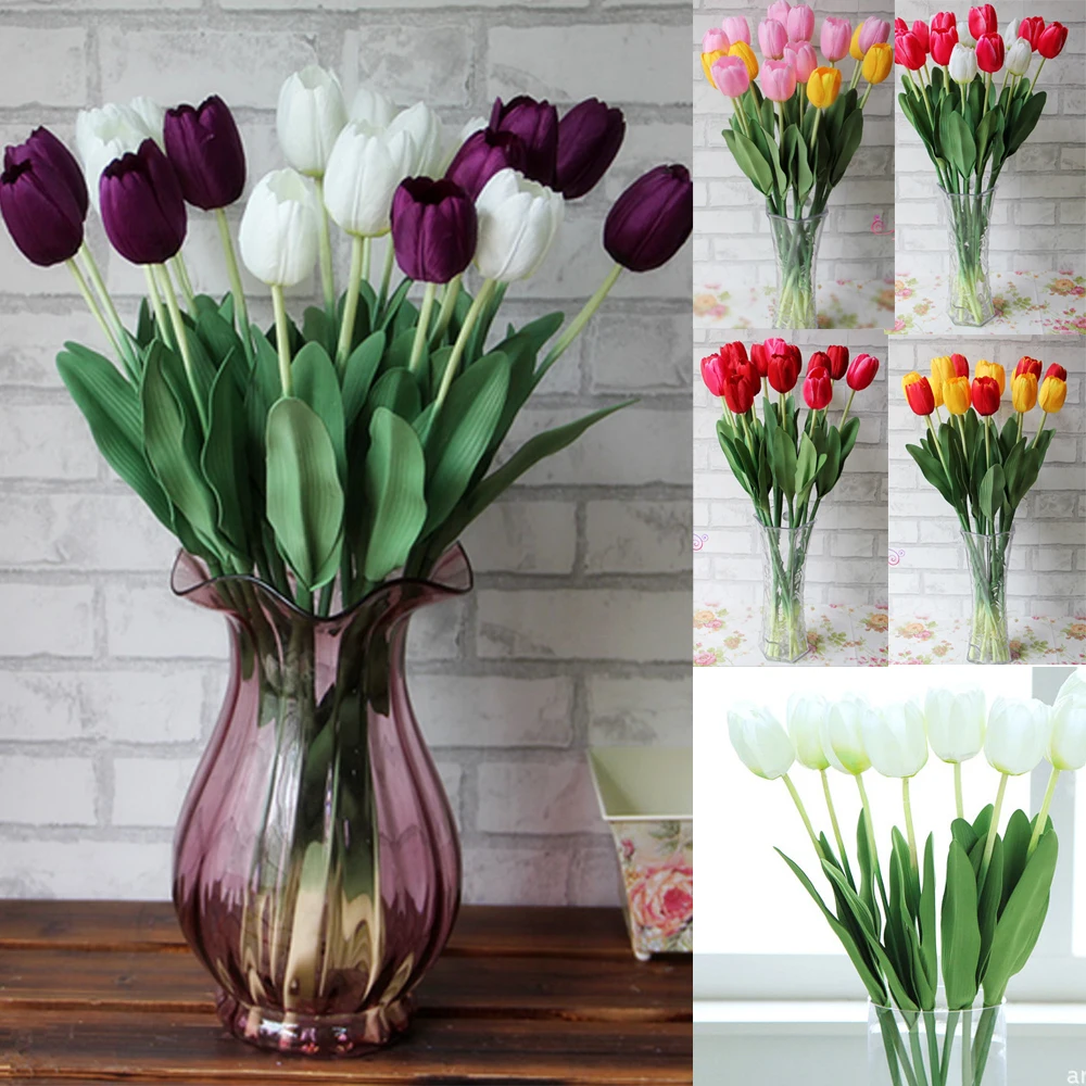 12pcs/Pack 64cm Home Decor Artificial Tulip FlowersSingle Long Stem Bouquet Beautiful Simulation Flower Party Wedding Decoration
12pcs/Pack 64cm Home Decor Artificial Tulip FlowersSingle Long Stem Bouquet Beautiful Simulation Flower Party Wedding Decoration