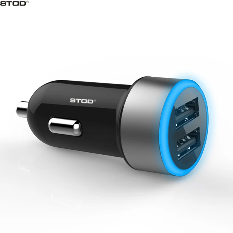 Автомобильное зарядное устройство STOD с двумя usb портами 5 В 4 8 А быстродействующие