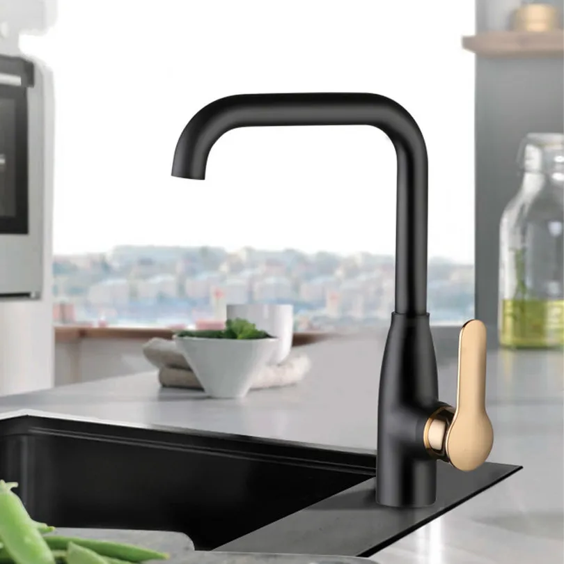 Kitchen cold and hot faucets wash dishes sink faucets can rotate pure copper basin faucets LU5109
Kitchen cold and hot faucets wash dishes sink faucets can rotate pure copper basin faucets LU5109