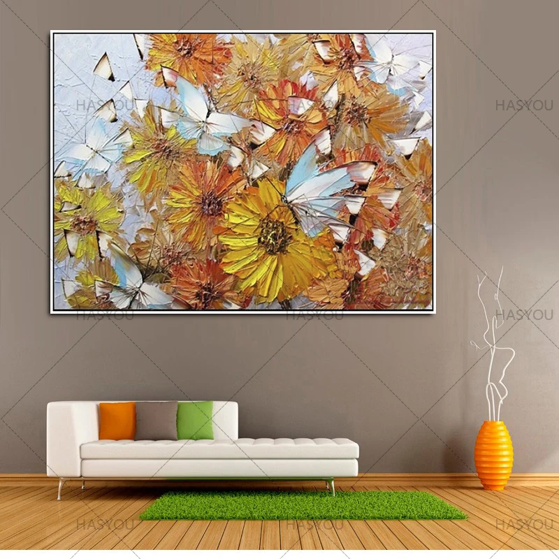 Pure Handpainted Modern Knife Pictures On Canvas Butterflies Oil Painting For Room Decor Wall Painting Hang Craft
Pure Handpainted Modern Knife Pictures On Canvas Butterflies Oil Painting For Room Decor Wall Painting Hang Craft