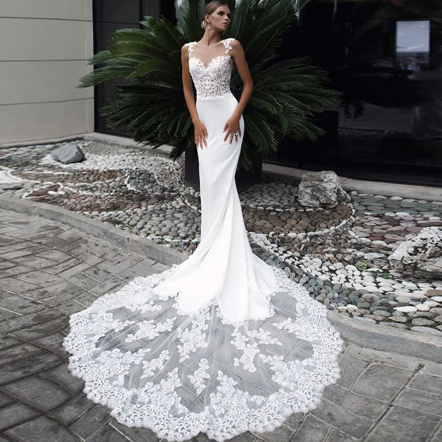Weilinsha Mermaid Wedding Dress 2019 Vestidos de novia Vintage Lace Cap Sleeve Bridal Gown Backless Wedding Gowns
Weilinsha Mermaid Wedding Dress 2019 Vestidos de novia Vintage Lace Cap Sleeve Bridal Gown Backless Wedding Gowns