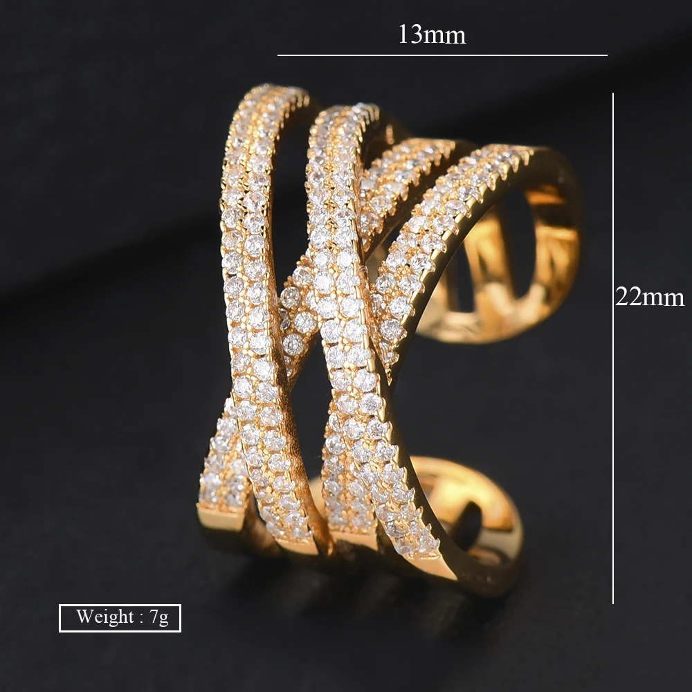 missvikki Femme 2019 Trendy Jewelry Overpass shape Openning Adjustable Size Ring 3 Colors Prong Setting Cubic Zirconia
missvikki Femme 2019 Trendy Jewelry Overpass shape Openning Adjustable Size Ring 3 Colors Prong Setting Cubic Zirconia