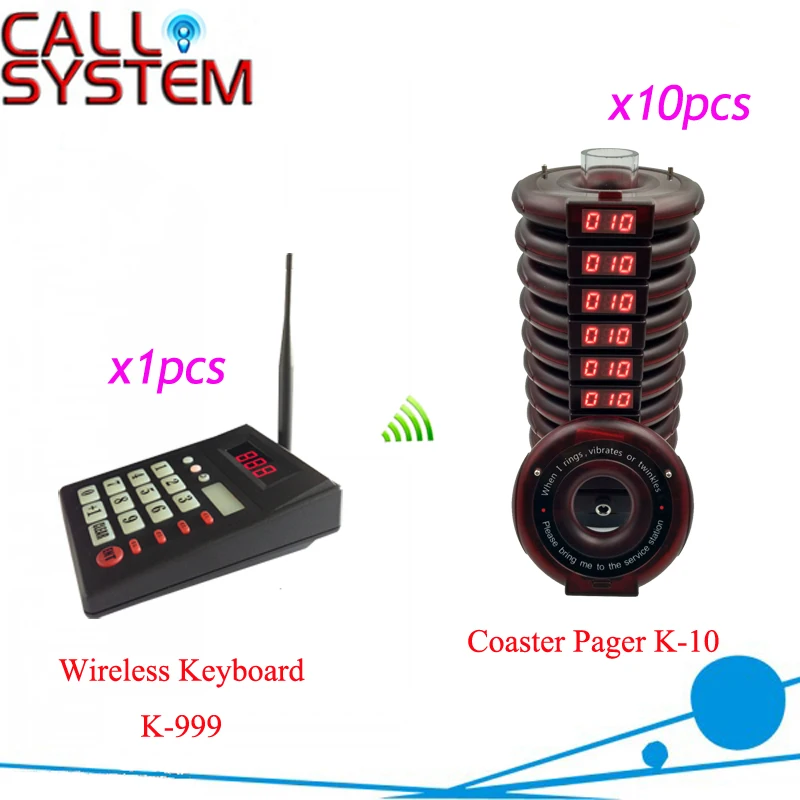 Restaurant Pager Wireless Paging Queuing Calling System 1 Transmitter+10 Coaster Pagers Restaurant Equipment
Restaurant Pager Wireless Paging Queuing Calling System 1 Transmitter+10 Coaster Pagers Restaurant Equipment