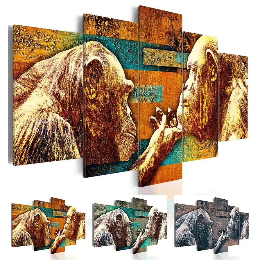 2019 Modern Abstract Animal Funny Apes Couple Oil Painting on Canvas for Living Room Decor Hotel Room Decoration,No Frame
2019 Modern Abstract Animal Funny Apes Couple Oil Painting on Canvas for Living Room Decor Hotel Room Decoration,No Frame