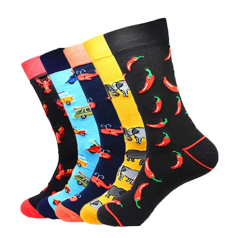 Creative Quality Dress Wedding Novelty Hombre Funny Socks Men Cotton Happy Colorful Crew Socks Divertidos Clacetines Skarpetk
Creative Quality Dress Wedding Novelty Hombre Funny Socks Men Cotton Happy Colorful Crew Socks Divertidos Clacetines Skarpetk