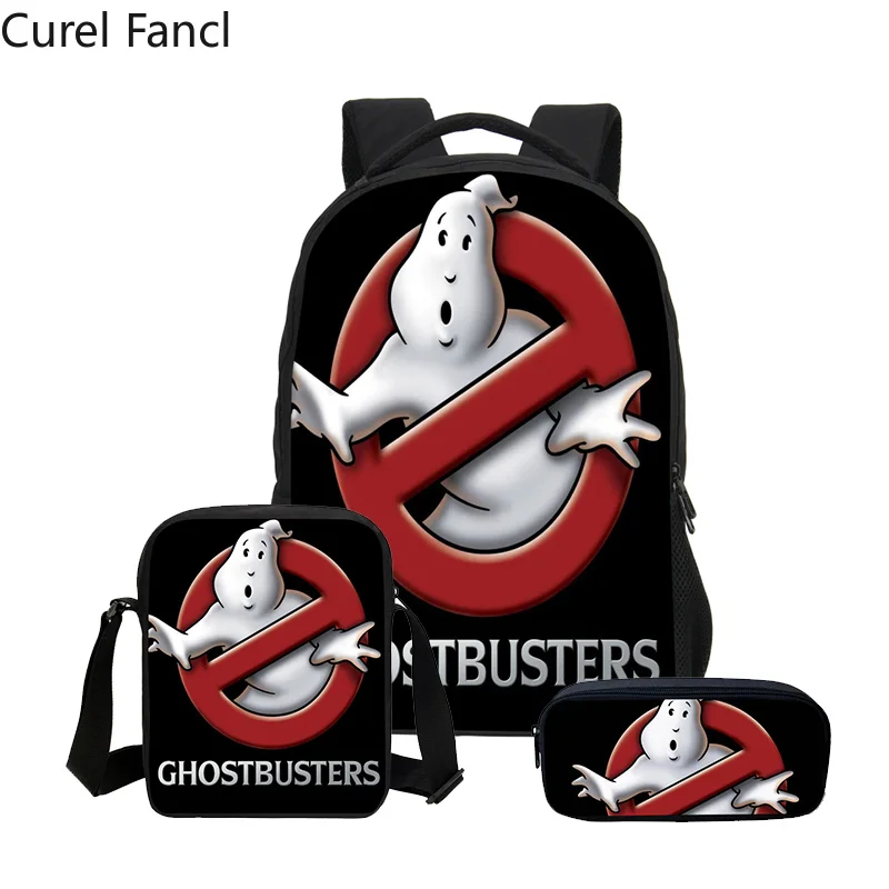 Новинка 2020 мужские школьные рюкзаки с принтом Ghostbusters Модный комплект для