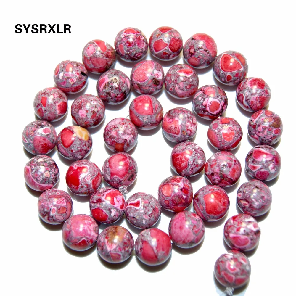 Wholesale Gules Natural Stone Beads Of The Of The Sea Imperial Round Beads 6/8/10 MM DIY Bracelet Beads For Jewelry Making
Wholesale Gules Natural Stone Beads Of The Of The Sea Imperial Round Beads 6/8/10 MM DIY Bracelet Beads For Jewelry Making