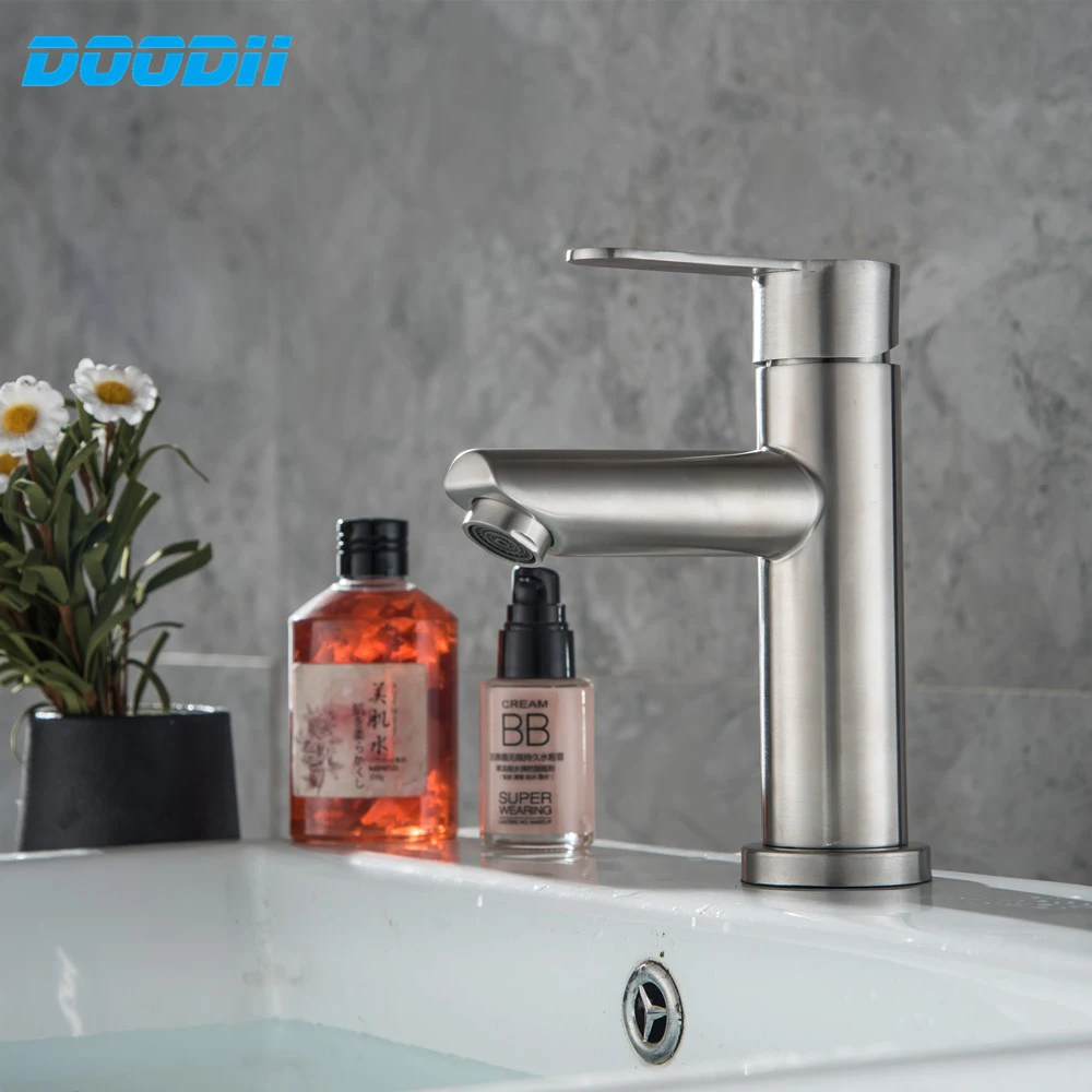 304 Stainless Steel Bathroom Basin Faucet Single Handle Mixer Tap Hot and Cold Water Mixer Wash Basin Faucet Doodii-D094
304 Stainless Steel Bathroom Basin Faucet Single Handle Mixer Tap Hot and Cold Water Mixer Wash Basin Faucet Doodii-D094