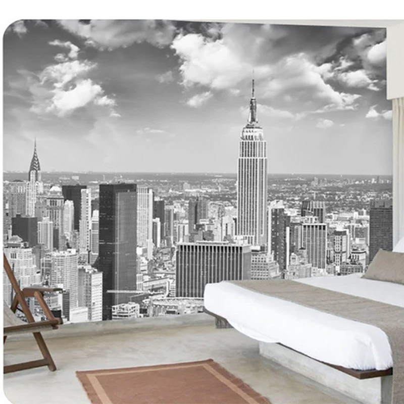 Black And White New York City Landscape Large Murals Bedroom Living Room TV Backdrop Wall Painting Modern Simple Photo Wallpaper
Black And White New York City Landscape Large Murals Bedroom Living Room TV Backdrop Wall Painting Modern Simple Photo Wallpaper