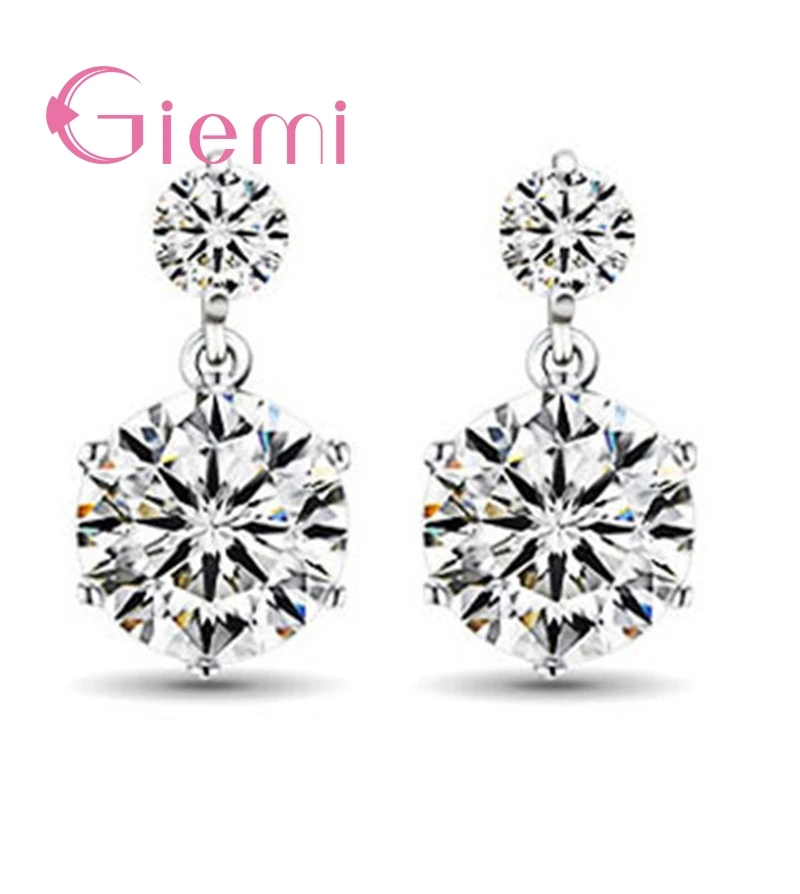 Trendy Women Female Stud Earrings Original 925 Sterling Silver Brand Jewelry Paved Shiny Zircon Stone for Girls Birthday
Trendy Women Female Stud Earrings Original 925 Sterling Silver Brand Jewelry Paved Shiny Zircon Stone for Girls Birthday