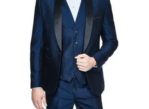 Men`s 3-Pieces Suit Slim Fit Shawl Lapel One Button Vested Dress Suit Set Blazer
Men`s 3-Pieces Suit Slim Fit Shawl Lapel One Button Vested Dress Suit Set Blazer