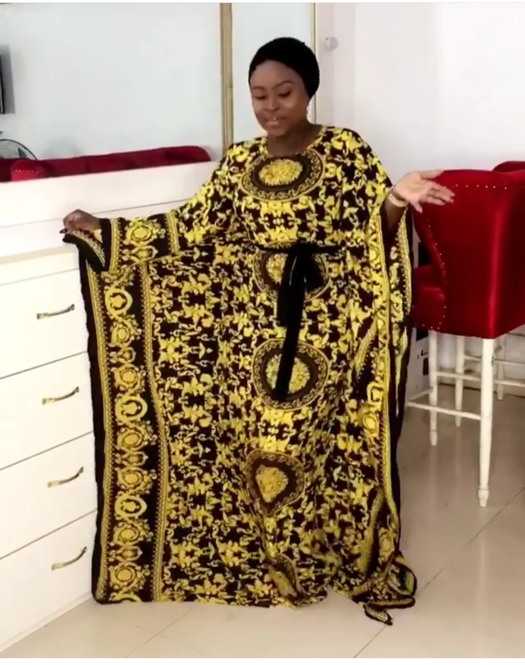 Spring Summer African Dress For Women Fashion Digital Printing O-neck Long Dress
Spring Summer African Dress For Women Fashion Digital Printing O-neck Long Dress