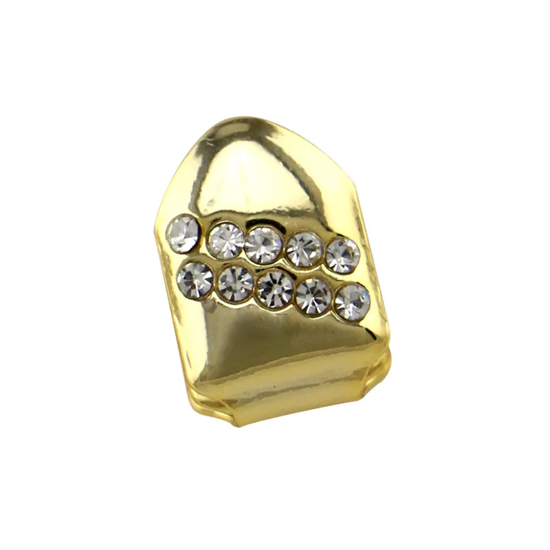 Gold Color Rock Rapper Hip Hop Teeth Grillz Caps Mold Top & Bottom Grill Halloween Body Jewelry Single Tooth Bling Teeth YT0003
Gold Color Rock Rapper Hip Hop Teeth Grillz Caps Mold Top & Bottom Grill Halloween Body Jewelry Single Tooth Bling Teeth YT0003