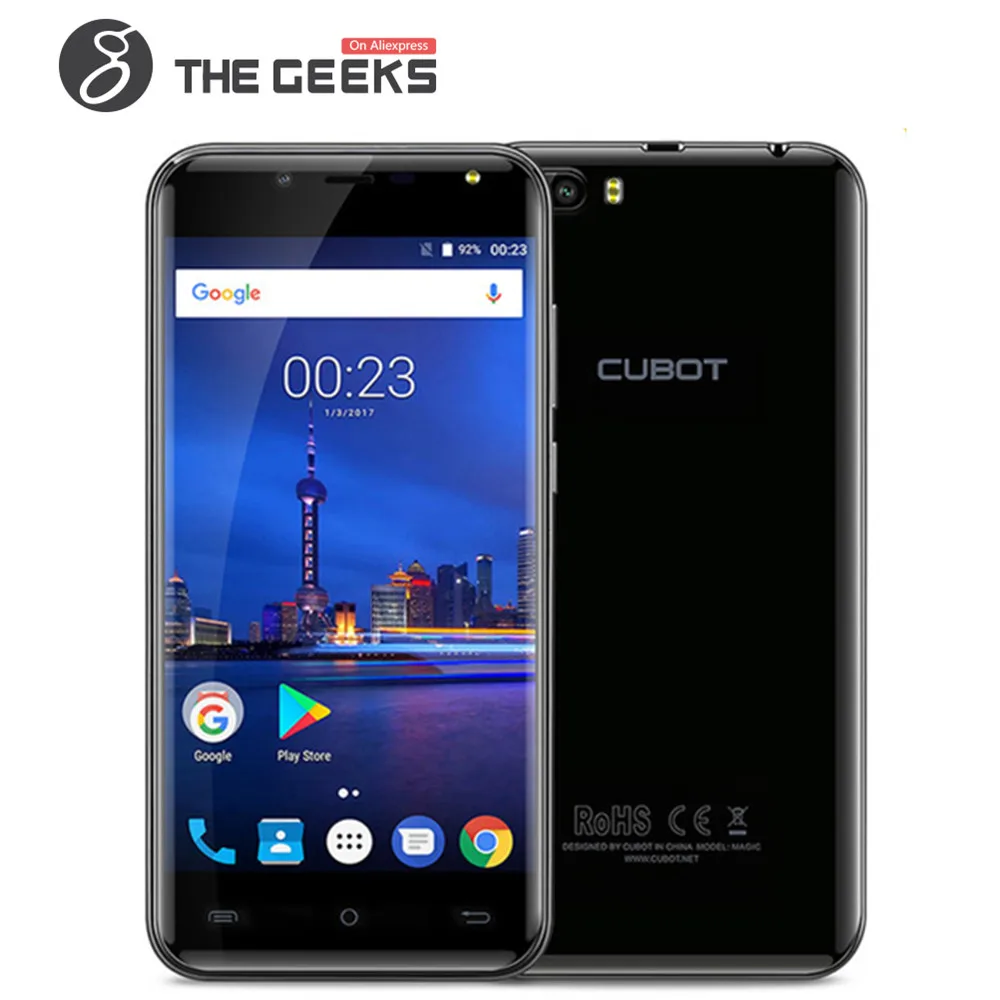 Cubot Magic 4 ядра задняя двойная камера MT6737 Android 7 0 3 ГБ Оперативная память 16 Встроенная