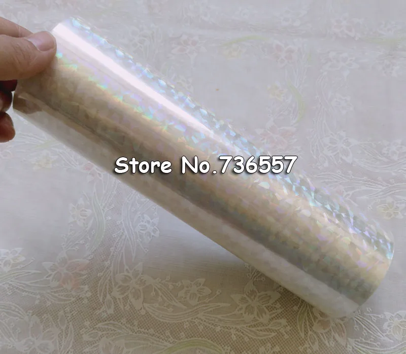 Hot Stamping Foil Paper Roll Holographic foil transparent foil or plastic 16cm x120m Shattered Glass
Hot Stamping Foil Paper Roll Holographic foil transparent foil or plastic 16cm x120m Shattered Glass