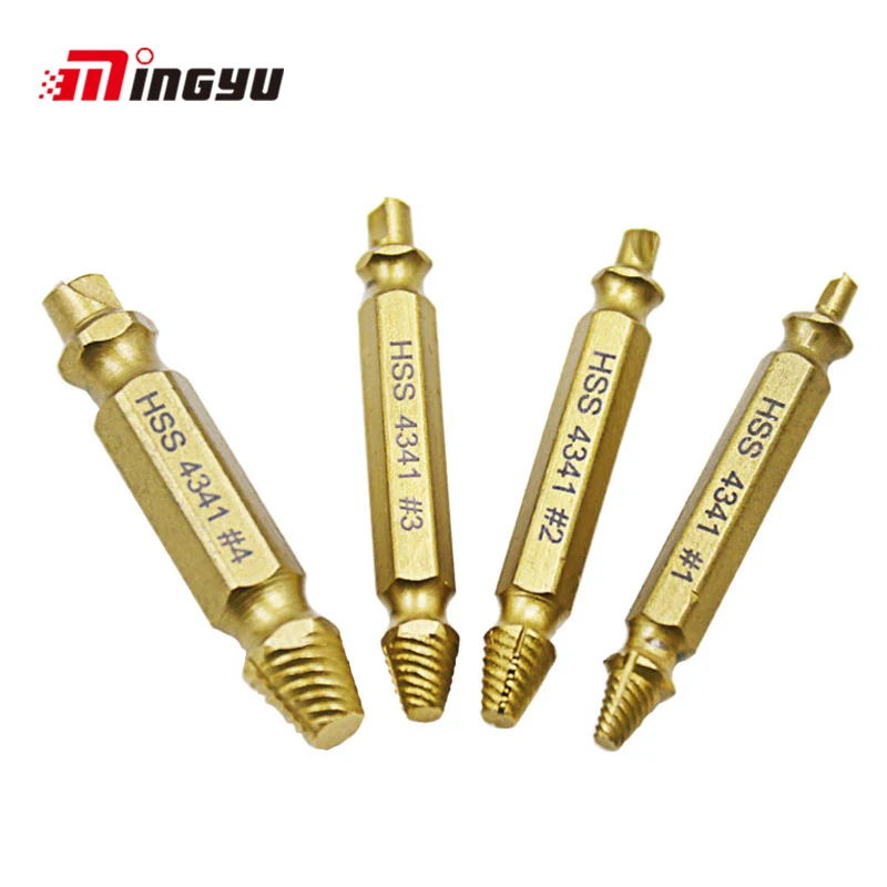 4pcs Double Head Damaged Screw Extractor High Speed Steel Drill Bit Guide Broken Stud Bolt Remover Metal Damaged Screw Extractor
4pcs Double Head Damaged Screw Extractor High Speed Steel Drill Bit Guide Broken Stud Bolt Remover Metal Damaged Screw Extractor