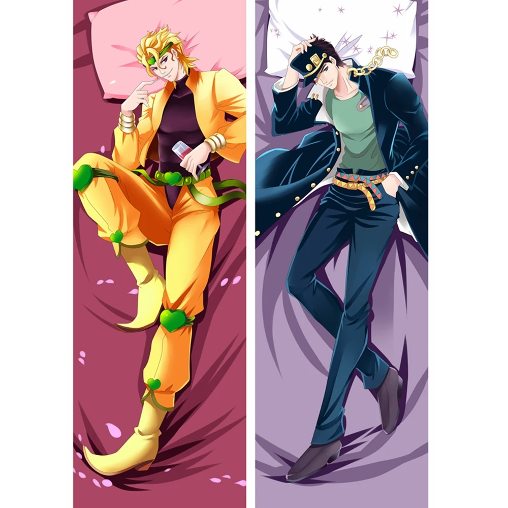 Чехол для подушки с изображением героев аниме JK jjba JoJo's Bizarre Adventure Dio Brando Kujo Jotaro
Чехол для подушки с изображением героев аниме JK jjba JoJo's Bizarre Adventure Dio Brando Kujo Jotaro
