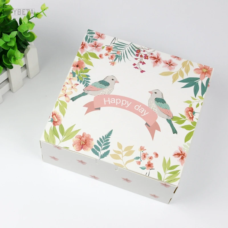 20pcs/lot- 16.5*16.5*6.5cm 6inch flower and bird cheese paper box Cookie candy pastry DIY baking packaging gift boxes
20pcs/lot- 16.5*16.5*6.5cm 6inch flower and bird cheese paper box Cookie candy pastry DIY baking packaging gift boxes