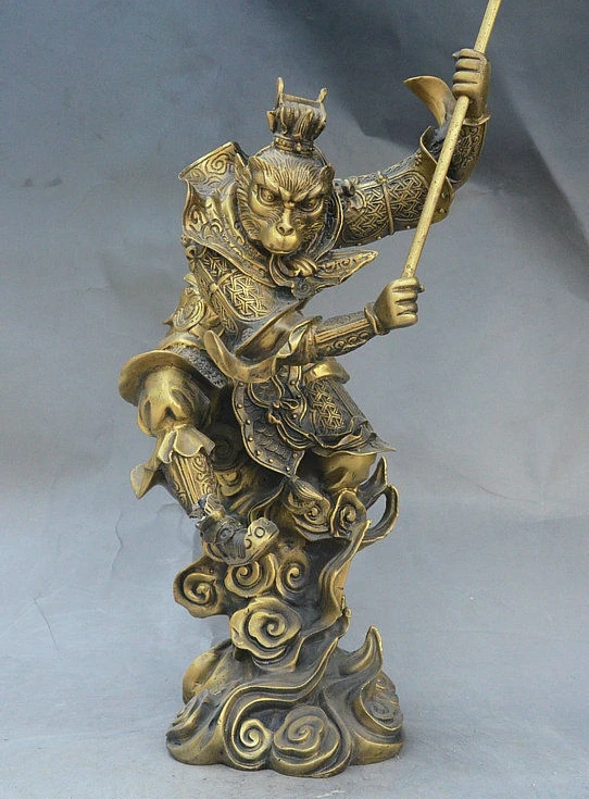 Китайская Бронзовая статуэтка XiYouJi, демоны, Бог, красивая обезьяна, король, солнце, WuKong
Китайская Бронзовая статуэтка XiYouJi, демоны, Бог, красивая обезьяна, король, солнце, WuKong