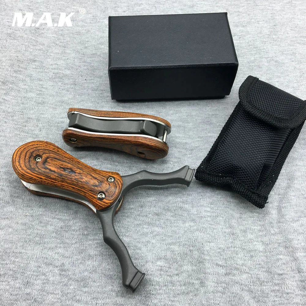 Powerful Folding Slingshot Stainless Steel with Wood Handle Accurate Shooting for Outdoor Archery Hunting
Powerful Folding Slingshot Stainless Steel with Wood Handle Accurate Shooting for Outdoor Archery Hunting