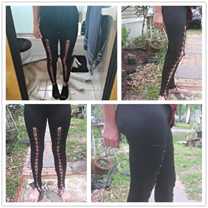 ADEWEL Woman Summer Black Grommet Lace Up High Waist Leggings Autumn 2019 Female Long Hollow Out Basic Legging Pants Plus Size
ADEWEL Woman Summer Black Grommet Lace Up High Waist Leggings Autumn 2019 Female Long Hollow Out Basic Legging Pants Plus Size