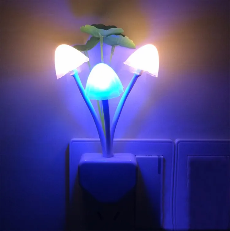 kids room Control Auto light sensor led color change night light mushroom lamp 110V 220V EU US Plug Colorful Led Night lights
kids room Control Auto light sensor led color change night light mushroom lamp 110V 220V EU US Plug Colorful Led Night lights