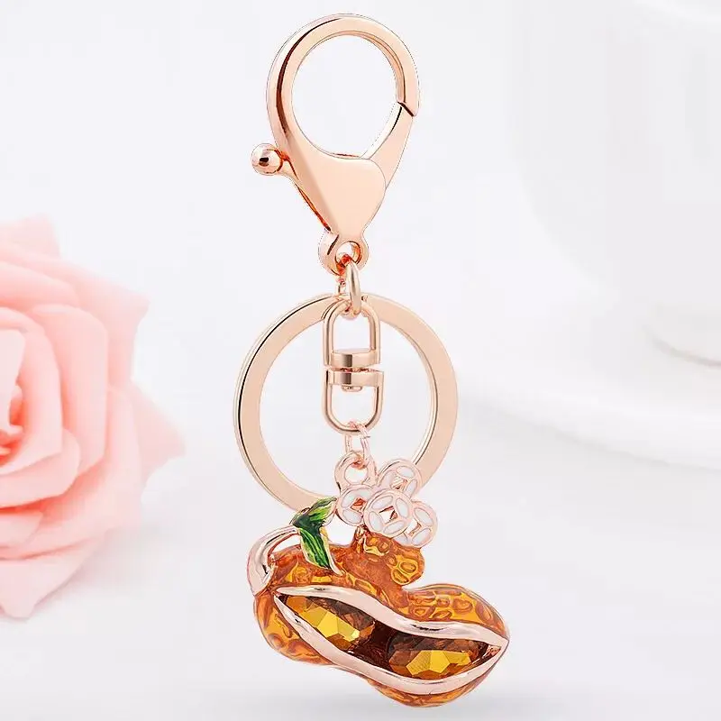 New Chinese style classic lucky peanut key ring festive peanut alloy car keychain Girls Bags Accessories key chain
New Chinese style classic lucky peanut key ring festive peanut alloy car keychain Girls Bags Accessories key chain