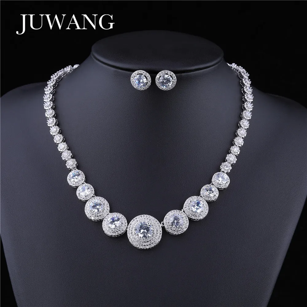JUWANG 2020 New Brand Jewelry Sets For Women AAA Cubic Zirconia Choker Necklace Stud Earrings Bridal Wedding Accessories
JUWANG 2020 New Brand Jewelry Sets For Women AAA Cubic Zirconia Choker Necklace Stud Earrings Bridal Wedding Accessories