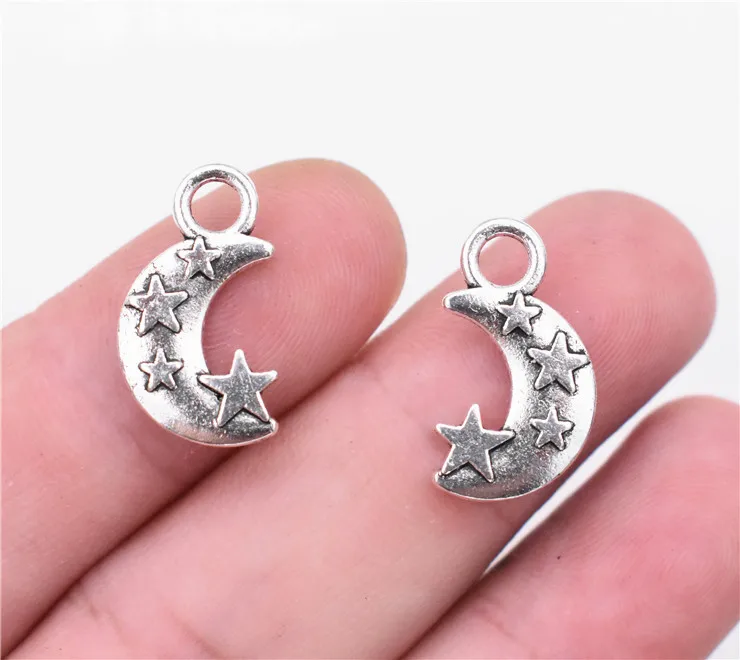 20pcs 21x13mm Antique Silver Plated Moon Charms Pendant DIY Handmade Jewelry Accessories-D1-18
20pcs 21x13mm Antique Silver Plated Moon Charms Pendant DIY Handmade Jewelry Accessories-D1-18