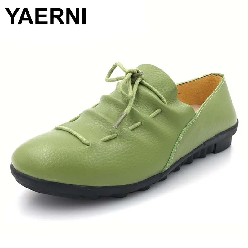 Женские повседневные туфли YAERNI из натуральной кожи, на плоской подошве, модные удобные осенние туфли для мам, Размеры 35-41, 2021
Женские повседневные туфли YAERNI из натуральной кожи, на плоской подошве, модные удобные осенние туфли для мам, Размеры 35-41, 2021